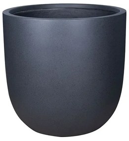 MarHome ΚΑΣΠΩ FIBERCLAY 4XLARGE ΜΑΥΡΟ ΣΤΡΟΓΓΥΛΟ - Φ75x72.5cm  06-94797-4XL