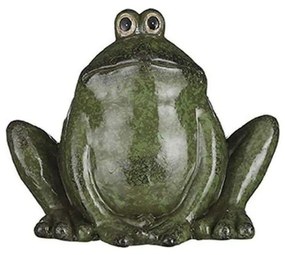 Διακοσμητικός Βάτραχος 02.1087454 16cm Green Κεραμικό