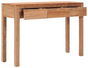 vidaXL Τραπέζι Κονσόλα 110 x 35 x 75 εκ. από Μασίφ Ξύλο Teak