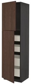 METOD/MAXIMERA ψηλό ντουλάπι με 2 πόρτες/4 συρτάρια, 60x60x220 cm 094.660.37