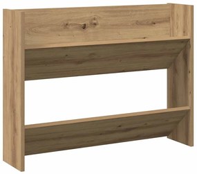 vidaXL Παπουτσοθήκη Τοίχου Αρτισιανή Δρυς 80x18x60 εκ. Επεξ. Ξύλο
