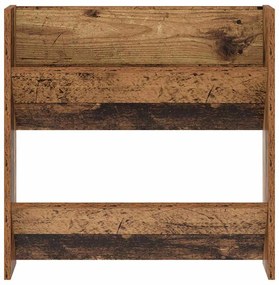 vidaXL Ντουλάπες παπουτσιών τοίχου 2 pcs Παλιό ξύλο 60 x 18 x 60 εκ