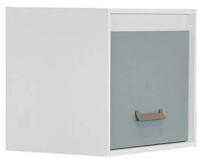MATIS Ράφι επιτοίχιο Kinder 1V Λευκό Μπλε Matis643819