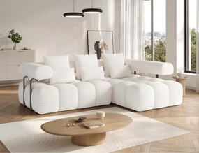 Γωνιακός Καναπές Velly-Λευκό-Δεξιά
