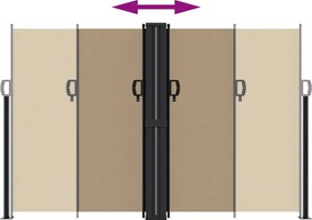 vidaXL Σκίαστρο Πλαϊνό Συρόμενο Taupe 160 x 1000 εκ.