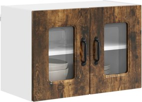 vidaXL Πάνελ πλυντηρίου πιάτων Kalmar 2 pcs Καπνιστό Δρύς