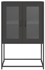 vidaXL Highboard Μαύρο 68x39x107 cm Ατσάλι