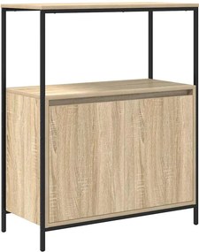 vidaXL Ντουλάπι μπάνιου με ράφια Sonoma δρυς 76,5x35x95 εκ.