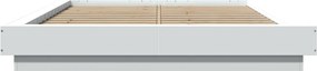 vidaXL Πλαίσιο Κρεβατιού Λευκό 140 x 200 εκ. Επεξεργ. Ξύλο