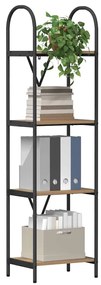 vidaXL Ράφι Βιβλίων artisan δρυς 40 x 30 x 146 εκ Επεξεργασμένο ξύλο