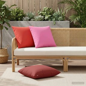 vidaXL Κάλυμμα Μαξιλαριού 2 pcs HEERLEN Ροζ 60 x 60 cm Πολυεστέρας