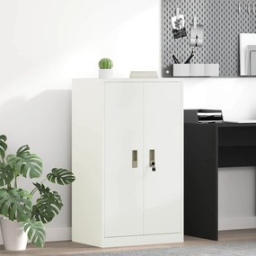 vidaXL Ντουλάπι αποθήκευσης Λευκός 60 x 40 x 105 εκ Ατσάλι
