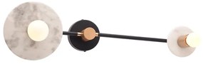 Απλίκα Φωτιστικό Τοίχου Λευκό Μάρμαρο CLOCK OD742W74WM Aca-OD742W74WM-Μαύρο-Λευκό OD742W74WM