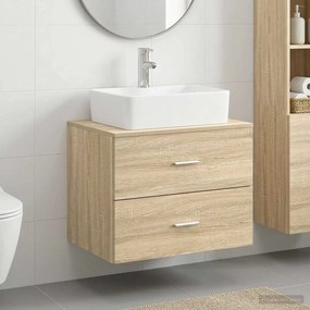 vidaXL Σετ Επίπλων Μπάνιου Sonoma Δρυς Επεξεργασμένο Ξύλο