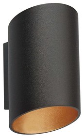 Φωτιστικό Τοίχου - Απλίκα Black Gold VK/03076WA/BGD VKLed Aluminium