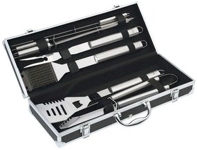Εργαλεία Bbq Σε Θήκη Αλουμινίου Hoenix (Σετ 8Τμχ) 1069682808 Black-Silver Kuchenprofi Ανοξείδωτο Ατσάλι