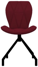 vidaXL Καρέκλες Τραπεζαρίας 2 τεμ. Μπορντό από Συνθετικό Δέρμα