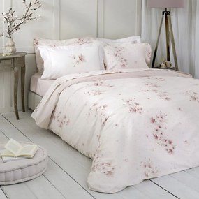 Παπλωματοθήκη Forget Me Not (Σετ 3τμχ) Pink Nima Υπέρδιπλo 220x240cm 100% Βαμβακοσατέν
