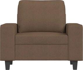 vidaXL Πολυθρόνα Καφέ 60 εκ. Υφασμάτινη με Υποπόδιο