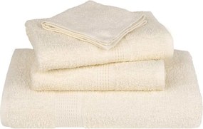 vidaXL Πετσέτες FROGN 4 τεμ. Κρεμ 100x200 εκ. 360 γρ./μ²