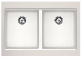 Schock Cristalite Manhattan 30290U Superwhite Υποκαθήμενος Νεροχύτης 75x45,6cm