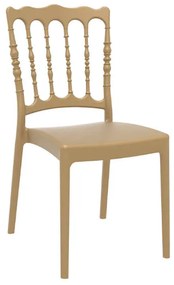 Καρέκλα Στοιβαζόμενη NAPOLEON Gold PP 45x55x92cm