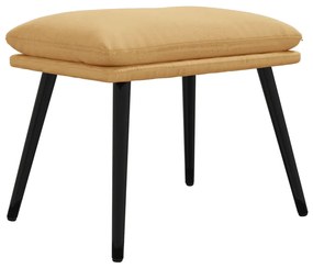 vidaXL Υποπόδιο Κρεμ 45 x 30 x 39 εκ. από Ύφασμα Μικροϊνών