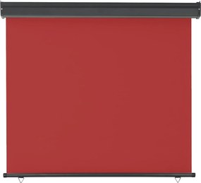 vidaXL Σκίαστρο Βεράντας Πλαϊνό Κόκκινο 125 x 250 εκ.
