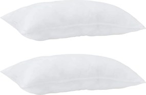 vidaXL Μαξιλάρι 2 pcs Λευκό 80 x 40 x 20 εκ Βαμβάκι και Πολυεστέρας