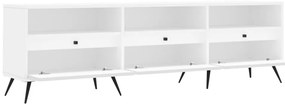 vidaXL Έπιπλο Τηλεόρασης Λευκό 150x30x44,5 εκ. Επεξεργασμένο Ξύλο
