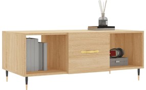 vidaXL Τραπεζάκι Σαλονιού Sonoma Δρυς 102x50x40 εκ. από Επεξεργ. Ξύλο