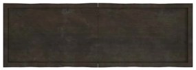 vidaXL Επιφ Τραπεζιού Αν Καφέ 160x50x(2-4)εκ.Ακατέργ. Μασίφ Ξύλο Δρυός