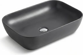 Tema Lof060 Anthracite Matt 60x40 - Επιτραπέζιος Νιπτήρας