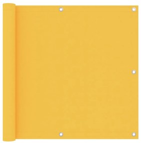 vidaXL Διαχωριστικό Βεράντας Κίτρινο 90 x 400 εκ. Ύφασμα Oxford