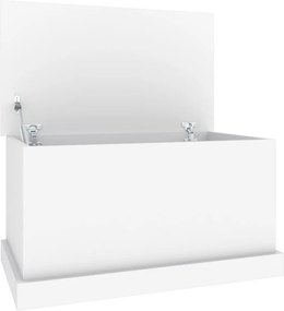 vidaXL Κουτί Αποθήκευσης Λευκό 70x40x38 εκ. από Τεχνητό Ξύλο