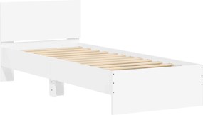 vidaXL Κρεβάτι με Κεφαλάρι Λευκό 80 x 200 cm