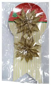 Σετ Χριστουγεννιάτικα Στολίδια Λουλούδι 10εκ. 2τεμ