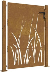 vidaXL Πύλη Κήπου 100 x 150 cm Ατσάλι με Επικάλυψη Πούδρας Κλειδώσιμο