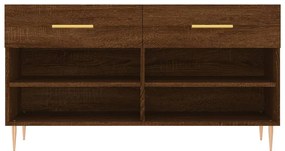 vidaXL Παπουτσοθήκη Καφέ Δρυς 102 x 35 x 55 εκ. από Επεξεργασμένο Ξύλο