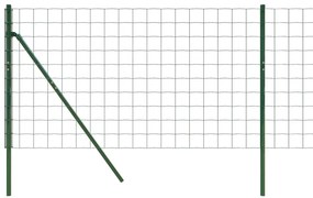 vidaXL Συρματόπλεγμα Περίφραξης Πράσινο 0,8x25 μ. Γαλβανισμένο Ατσάλι