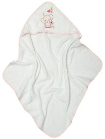 Κάπα κεντητή Elephant Pink 75x75