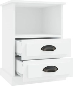 vidaXL Κομοδίνο Λευκό 43 x 36 x 60 εκ.