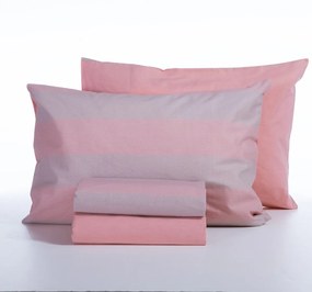 Σεντόνια Μονά (Σετ) Nef-Nef Homeware Casual Stripe Peach
