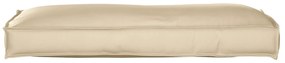 vidaXL Μαξιλάρι Πλάτης Μπεζ 120x40x12 εκ. Ύφασμα Oxford