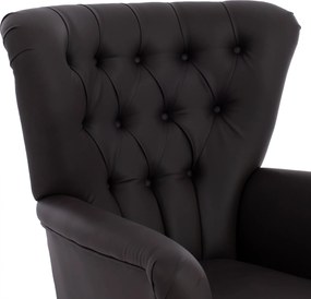 ΠΟΛΥΘΡΟΝΑ ΜΠΕΡΖΕΡΑ Τ. CHESTERFIELD ΣΕ ΧΡΩΜΑ ΚΑΦΕ HM9217.03 87x88x100 εκ.