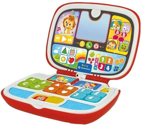 Βρεφικό Εκπαιδευτικό Παιχνίδι Baby Laptop 1000-63370 Μιλάει Ελληνικά Red-Multi Clementoni