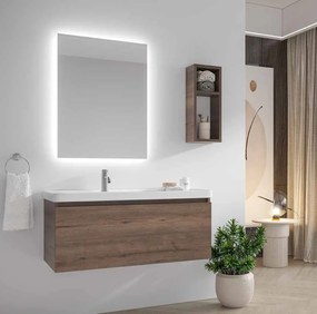 Karag Space 100 Brooklyn Brown  MDF - Σετ Επίπλου Μπάνιου