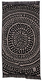 Πετσέτα Θαλάσσης 3770 Ecru-Black Greenwich Polo Club Θαλάσσης 90x180cm 100% Cotton