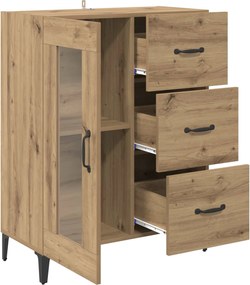 vidaXL Πλαϊνό γραφείο Artisan Oak 69,5 x 34 x 90 εκ.