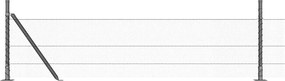 vidaXL Στύλος Περιφράξεων Γκρι 50 x 0,5 μ (13 χιλ. πλέγμα)